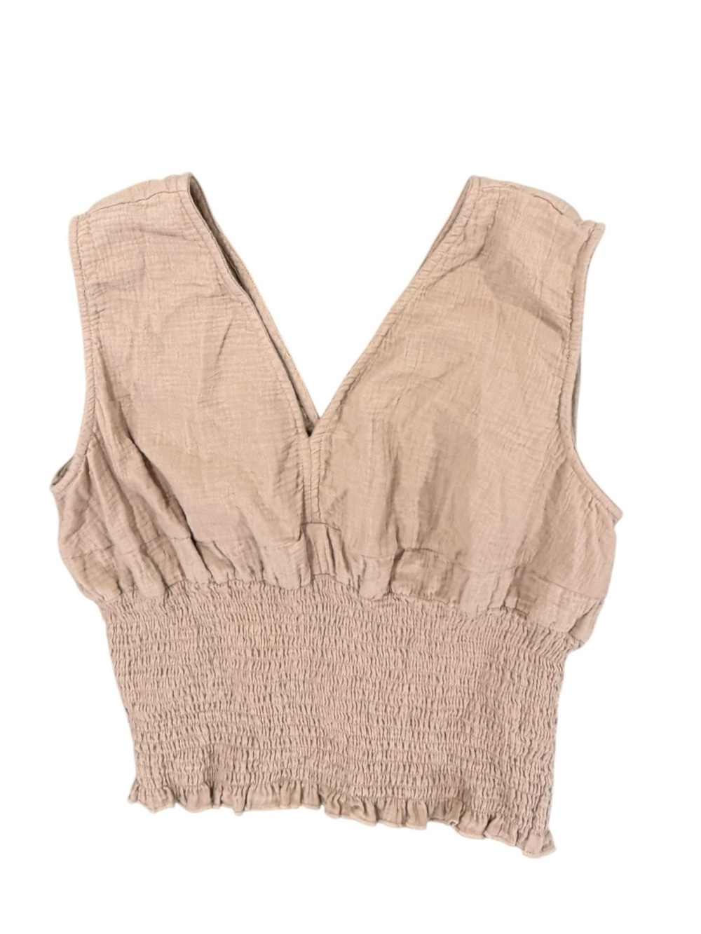 Earthbound Trading Co,  V-neck & back top, size large. Used, good condition.